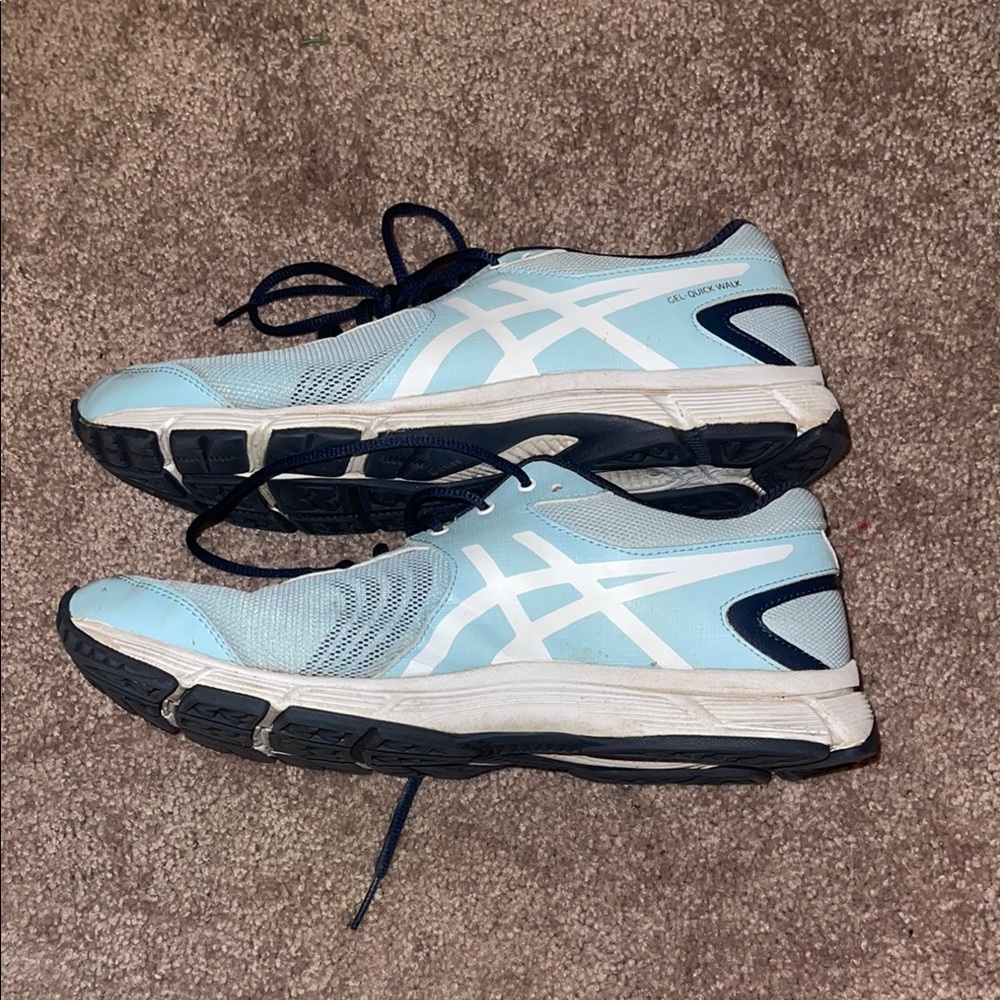 Asics Light Blue Running Shoes